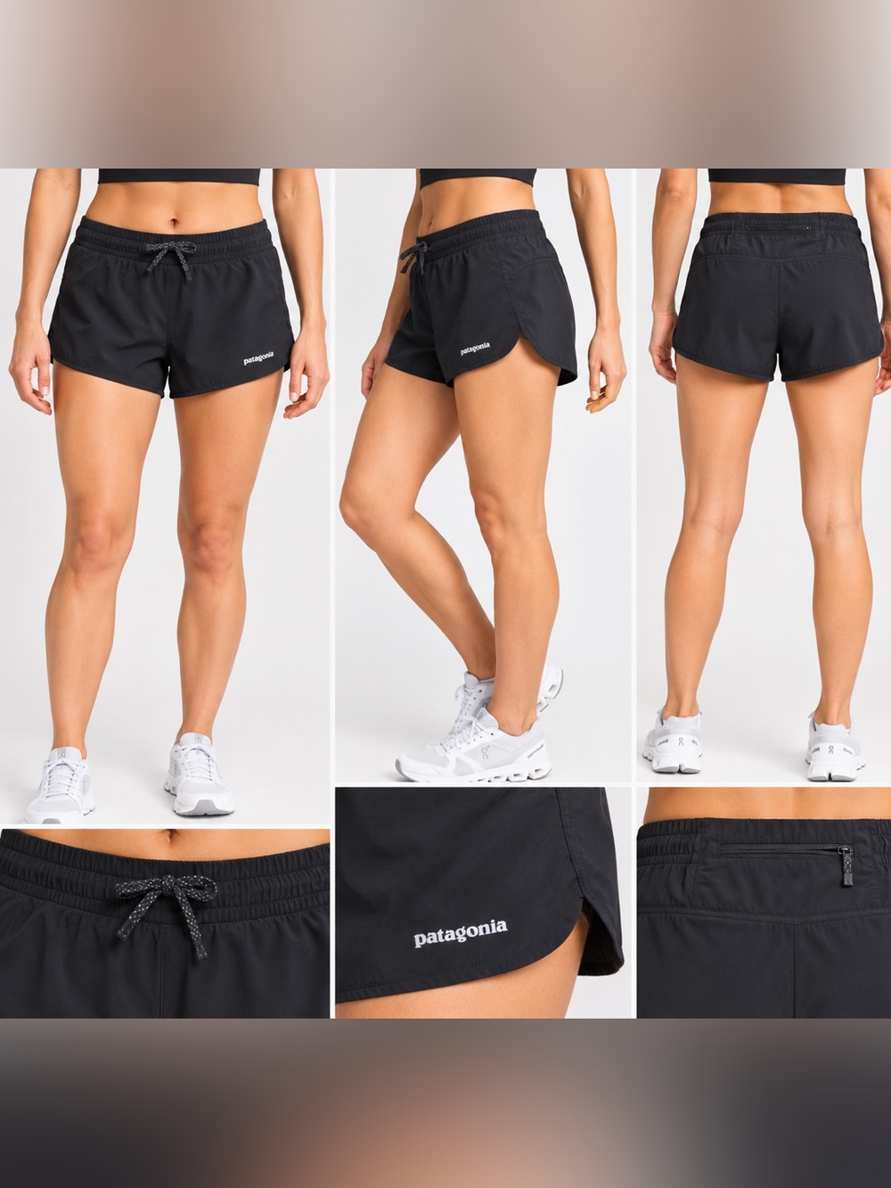 Patagonia Women’s Strider Running Shorts Black Size Small S
